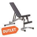 Outlet Powerline Flat Incline/Decline Bench - PFID130X (Collection Only)
