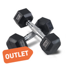 Outlet Body-Solid Hexagonal Dumbbell 1kg - 55kg (per piece) - HEXRU (collection only)