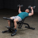 Body-Solid Olympic Leverage Flat Incline Decline Bench - FID46