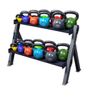 Body-Solid 2-Tier Dumbbell & Kettlebell Rack - GDKR100B