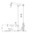 Body-Solid Lat Pulldown and Low Row with Weight Stack - GLM84
